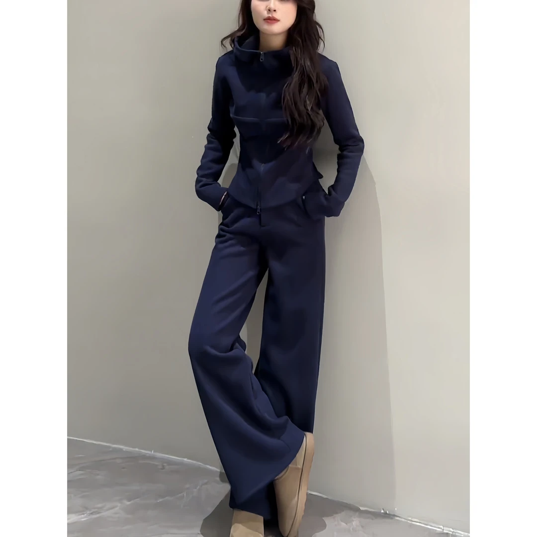 知性风女装上衣裤子套装2025秋冬新款网红时尚休闲运动时尚两件套