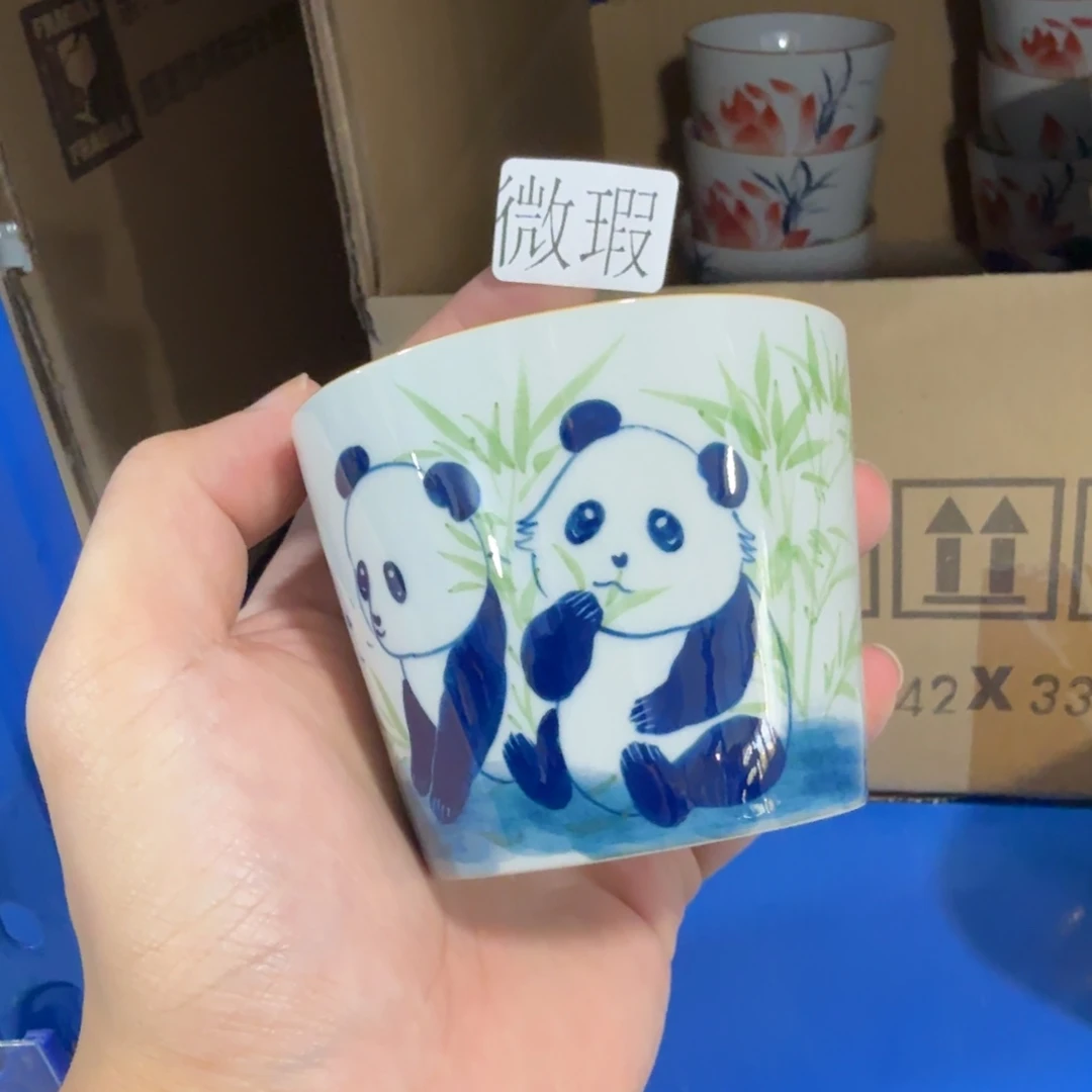 釉下手绘茶具微瑕