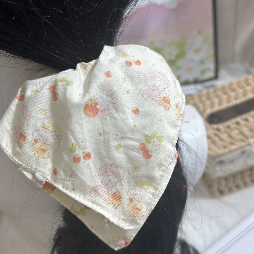 方巾甜美风发绳女发圈甜美头绳日韩发饰可爱