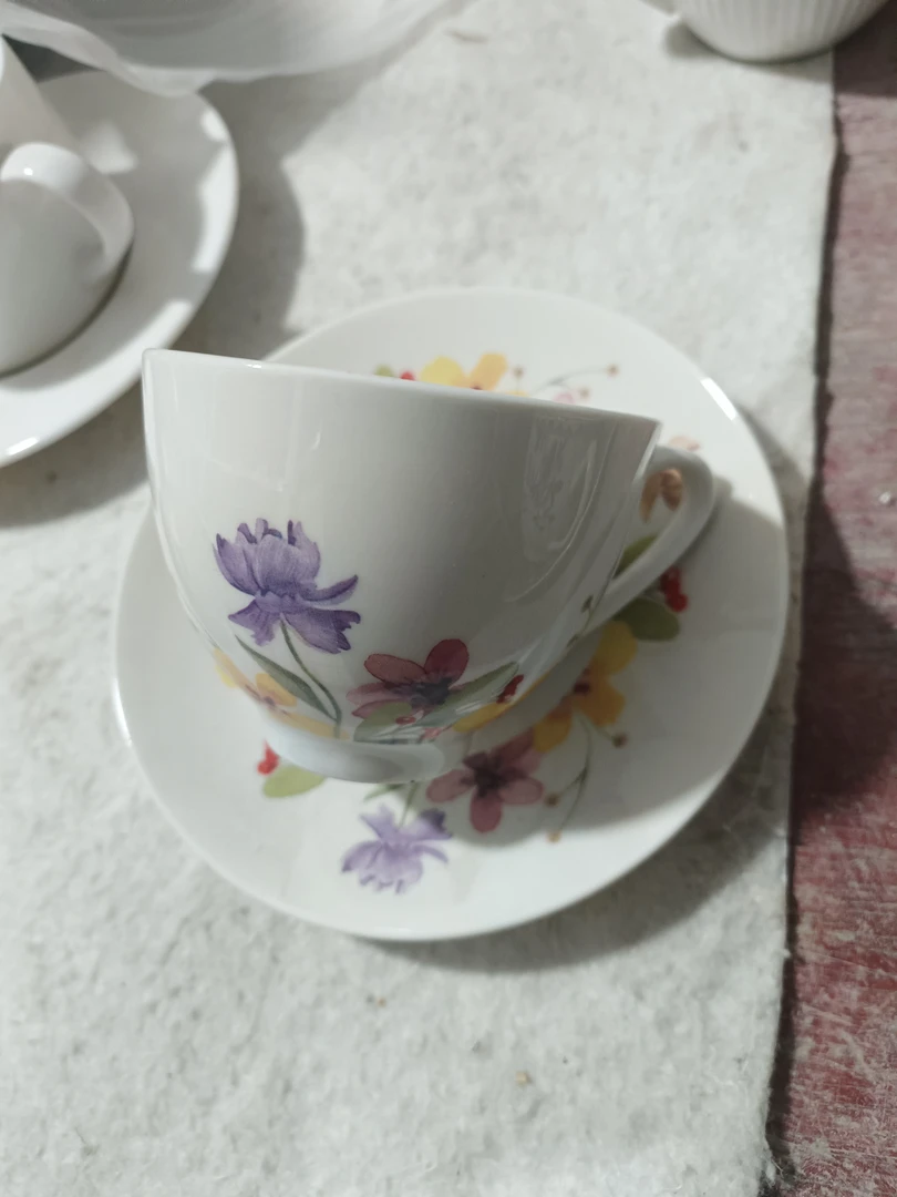 小碎花咖啡杯碟一套微瑕完美主义者绕行