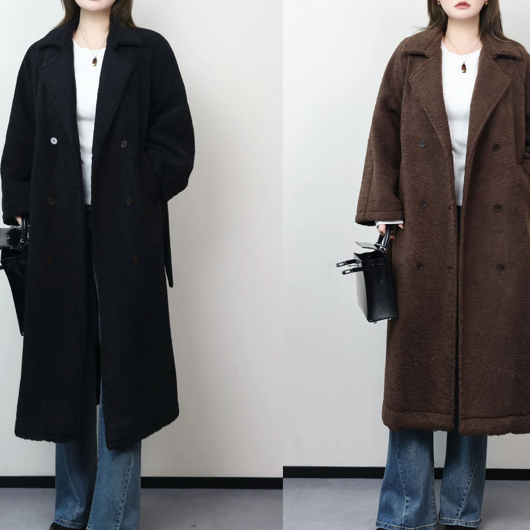 QC宣宣-【丹麦假期】微胖大码女冬时尚气质韩版毛毛外套ZY411L71