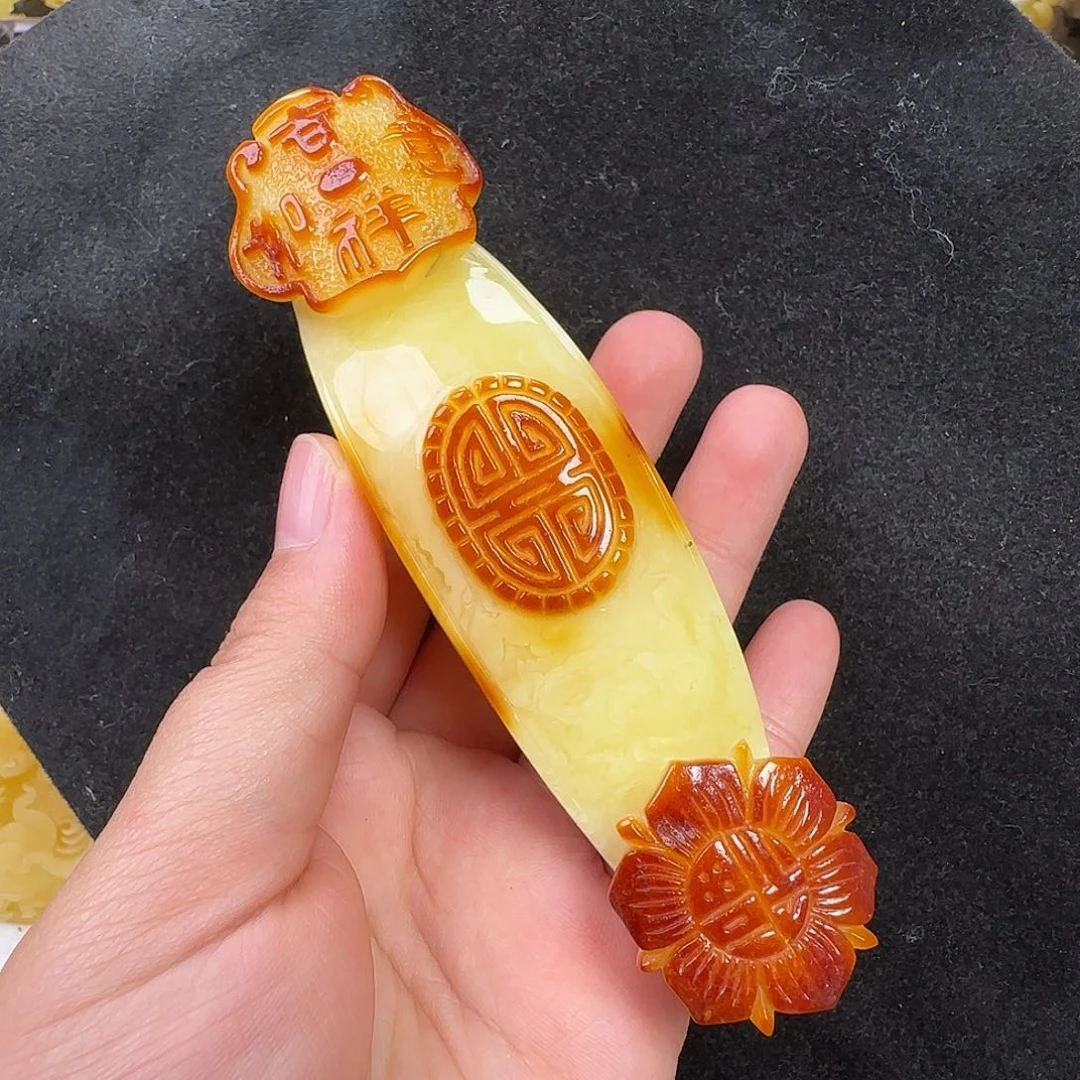 蜜蜡未镶嵌珠宝奇石微瑕