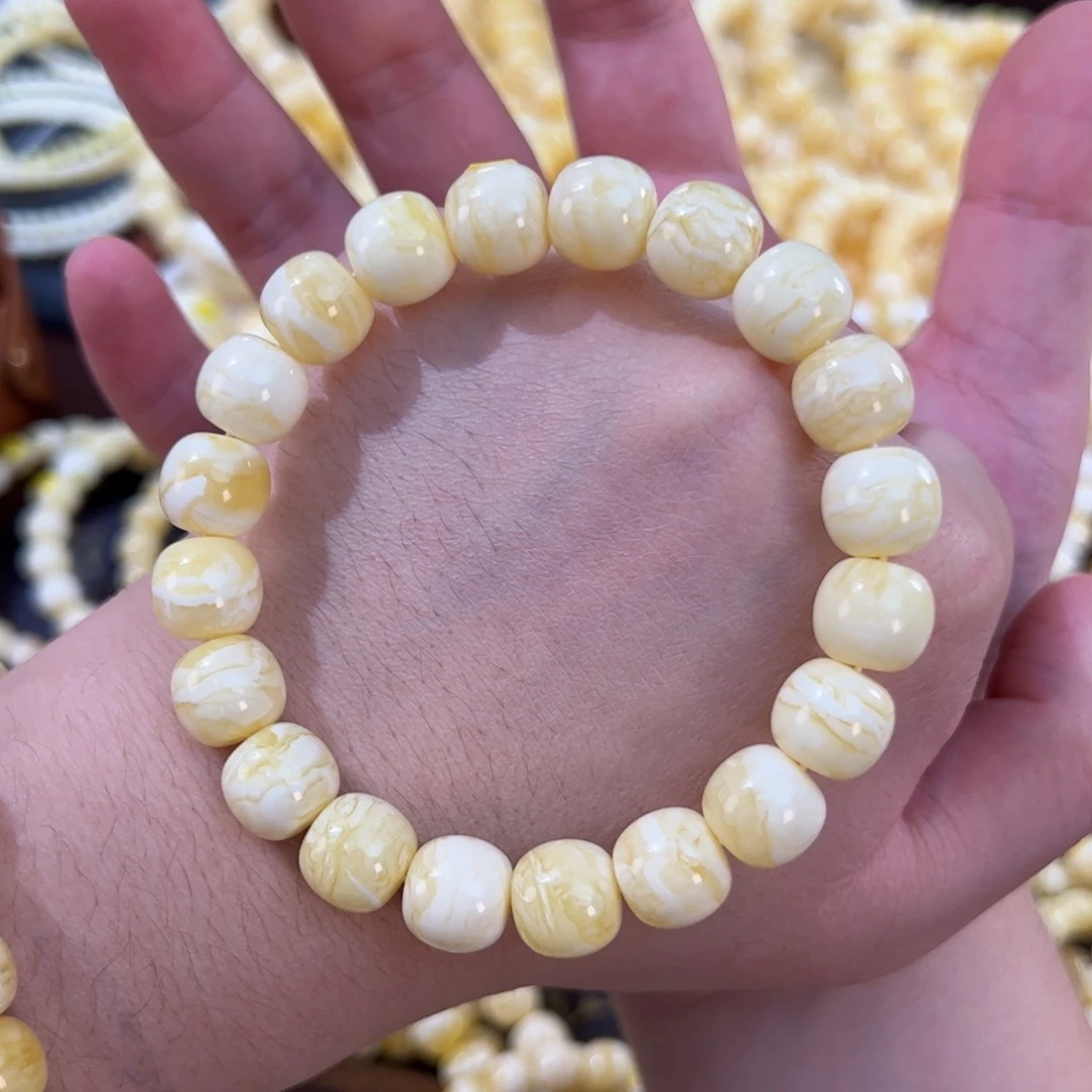 琥珀未镶嵌手链11.7mm