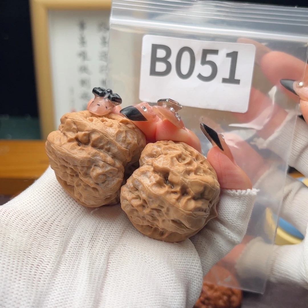 把件文玩核桃37蛤蟆头b051