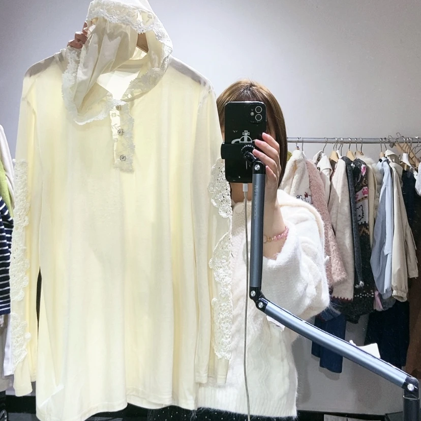 【闪购商品】丝绒小衫
