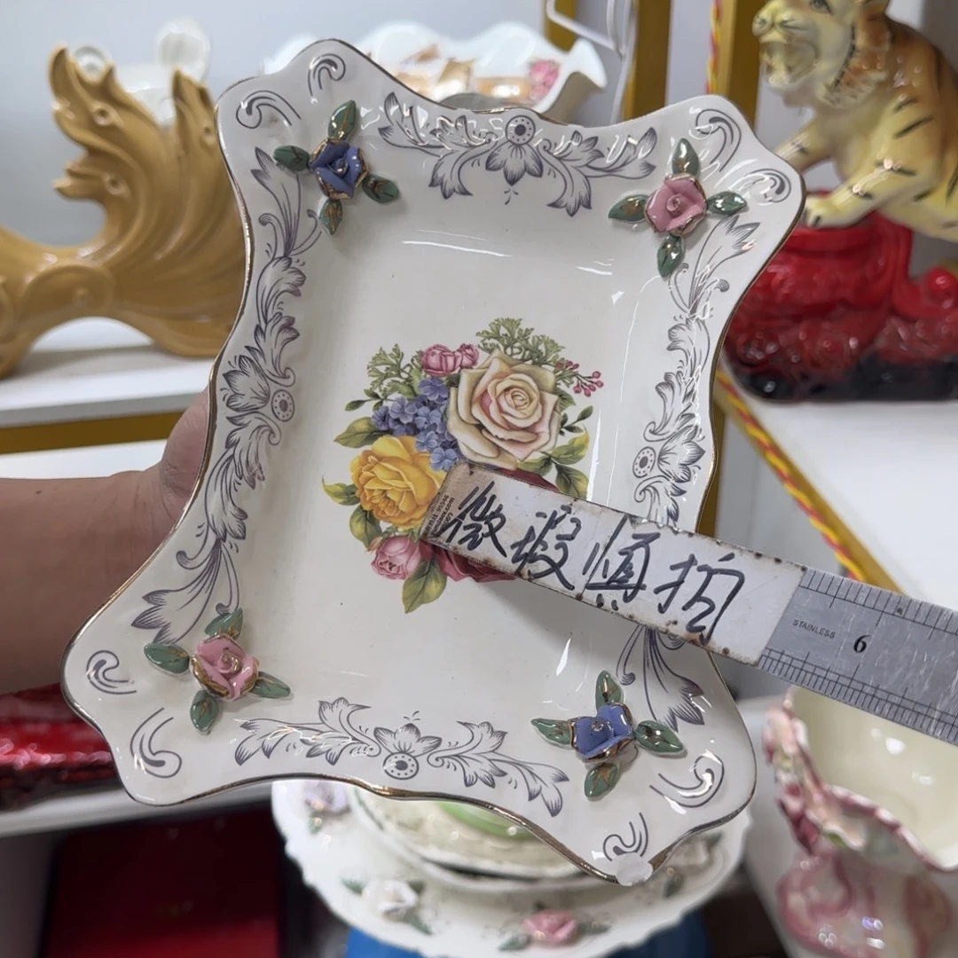 瓷片陶瓷工艺花瓶摆件