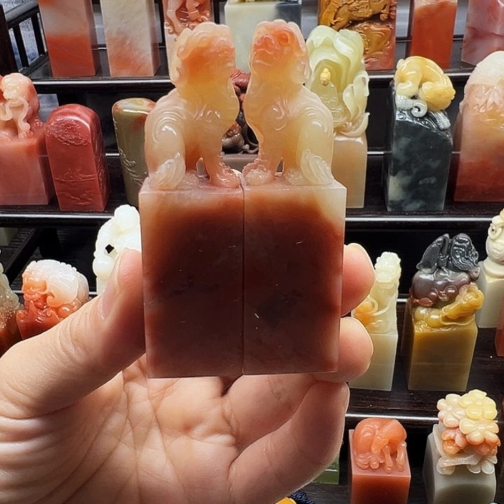 寿山石印石寿山石手工雕刻