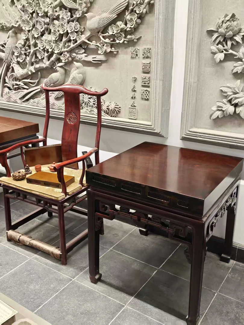 70方苏州古法大漆非遗金砖故宫同款茶桌茶台150斤