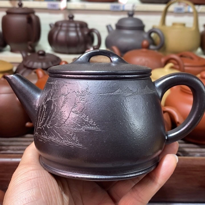 茶壶紫砂微瑕处理一把