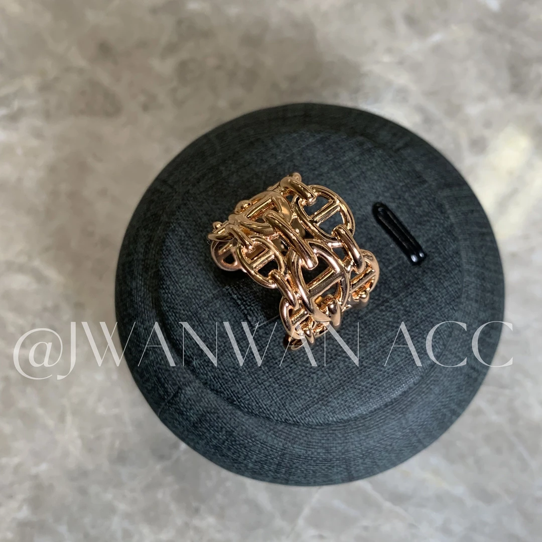 925银戒指 金鼻星际.多层立体猪鼻银戒指