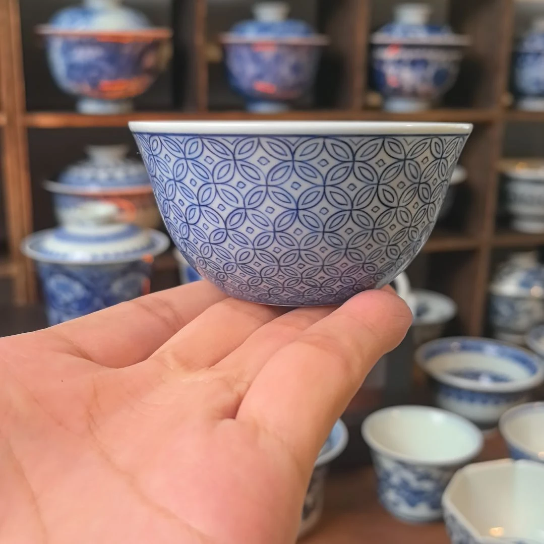 铜钱纹鸡缸杯100cc