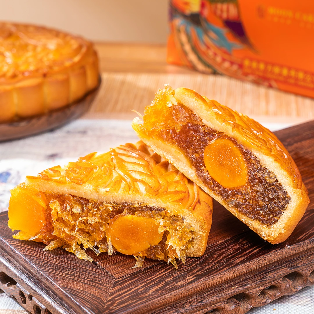 【蛋黄金桔冬翅大月饼】东方月正宗广式传统中秋大月饼零食