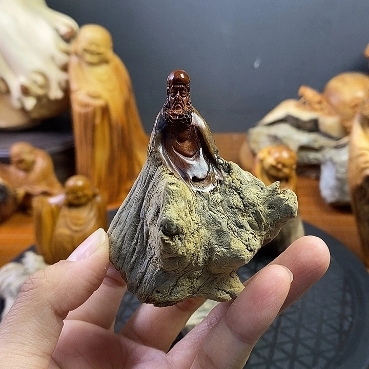 柏木（崖柏）达摩手把