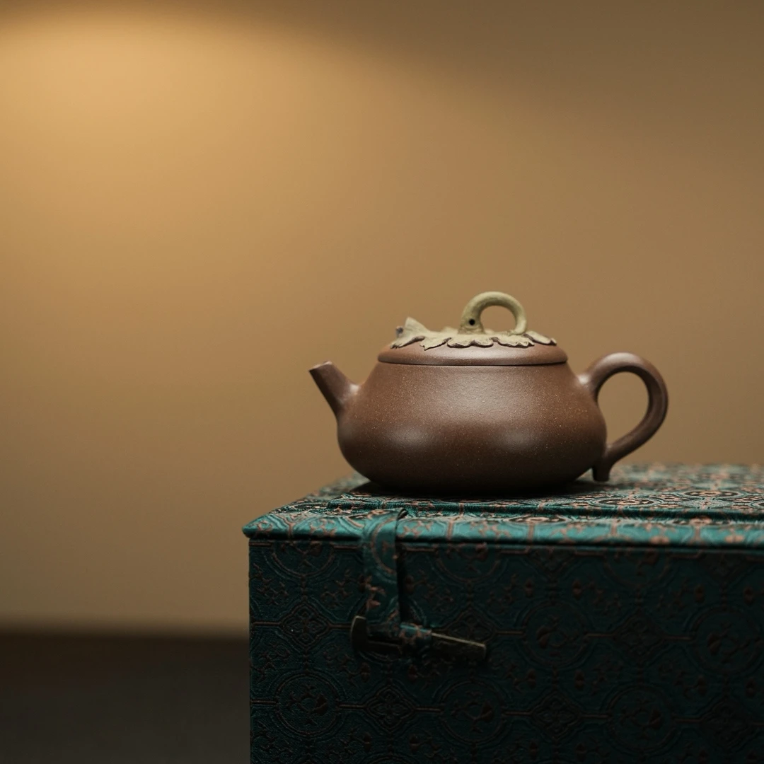 宜兴紫砂壶 手工『听泉』·设计款·小容量150cc 原矿段泥 正宗紫砂壶