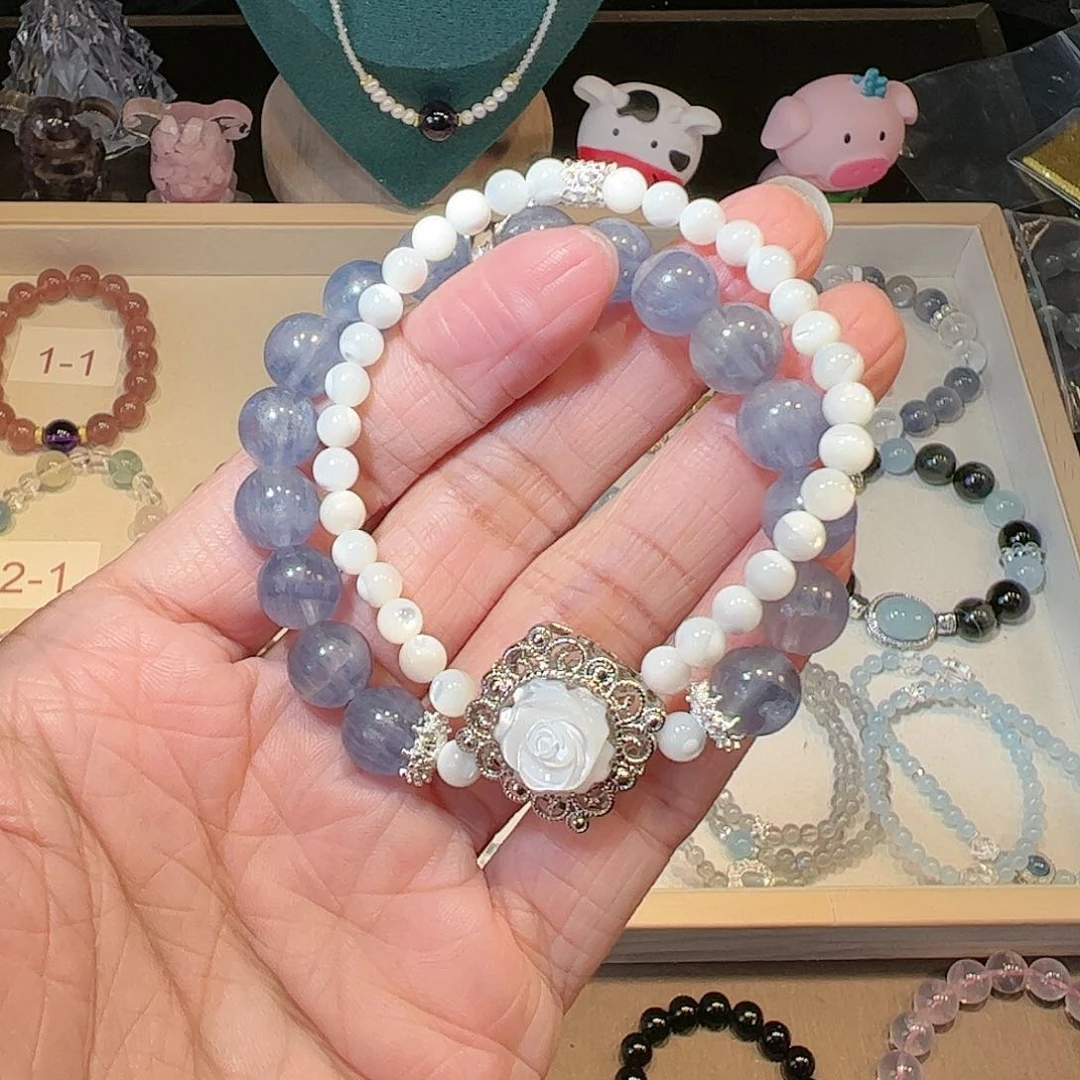 水晶手链未镶嵌蓝