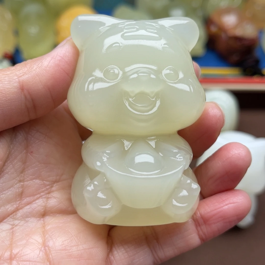 玉天然桌面小摆件