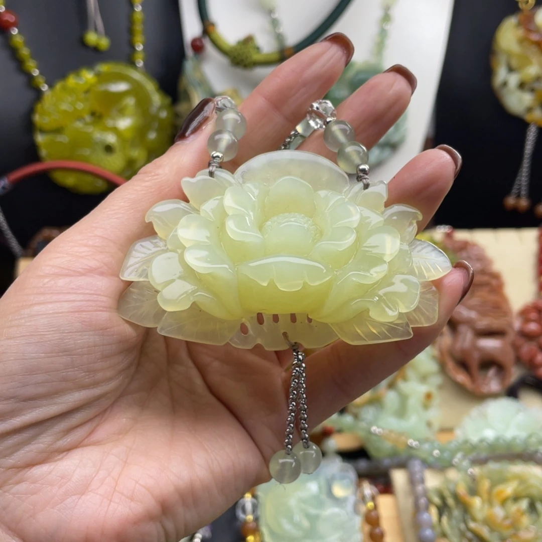 未镶嵌岫玉项链玉*蓉8888