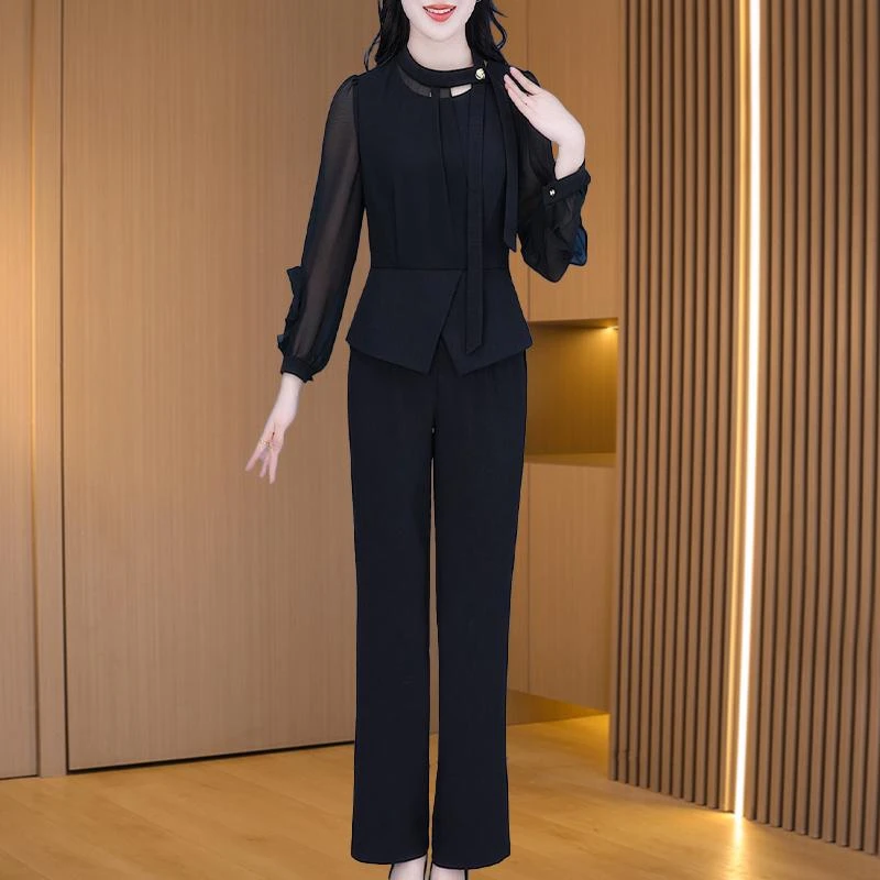 气质小香风套装女2025新爆款薄款洋气轻奢高级感女人味两件套裤子