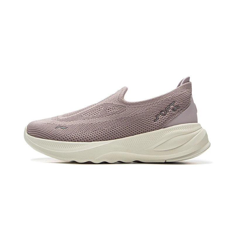 李宁SOFT GO 2 KNIT女子一体织柔软舒适潮流休闲鞋AGLV018-10