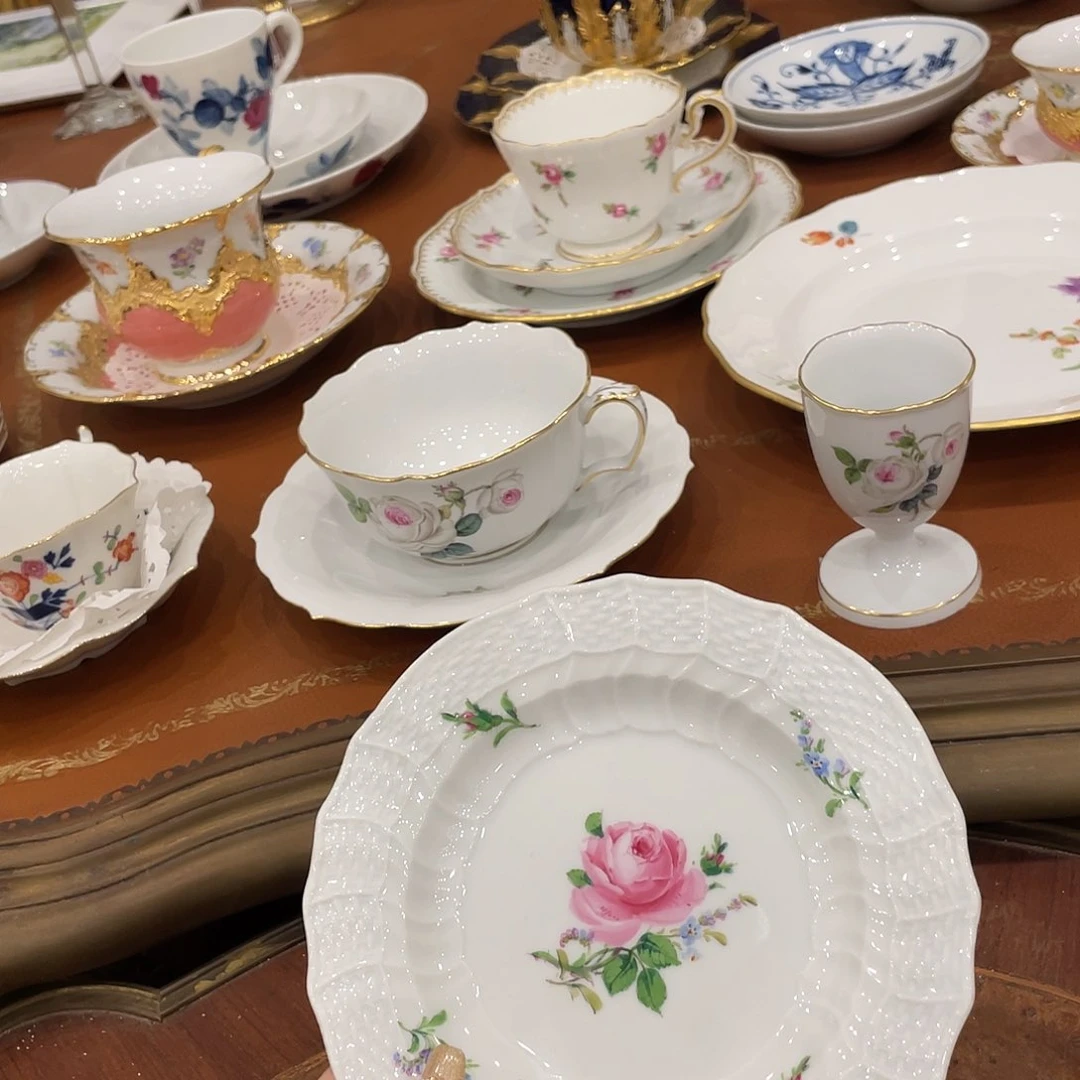 瓷片中古二等红玫瑰