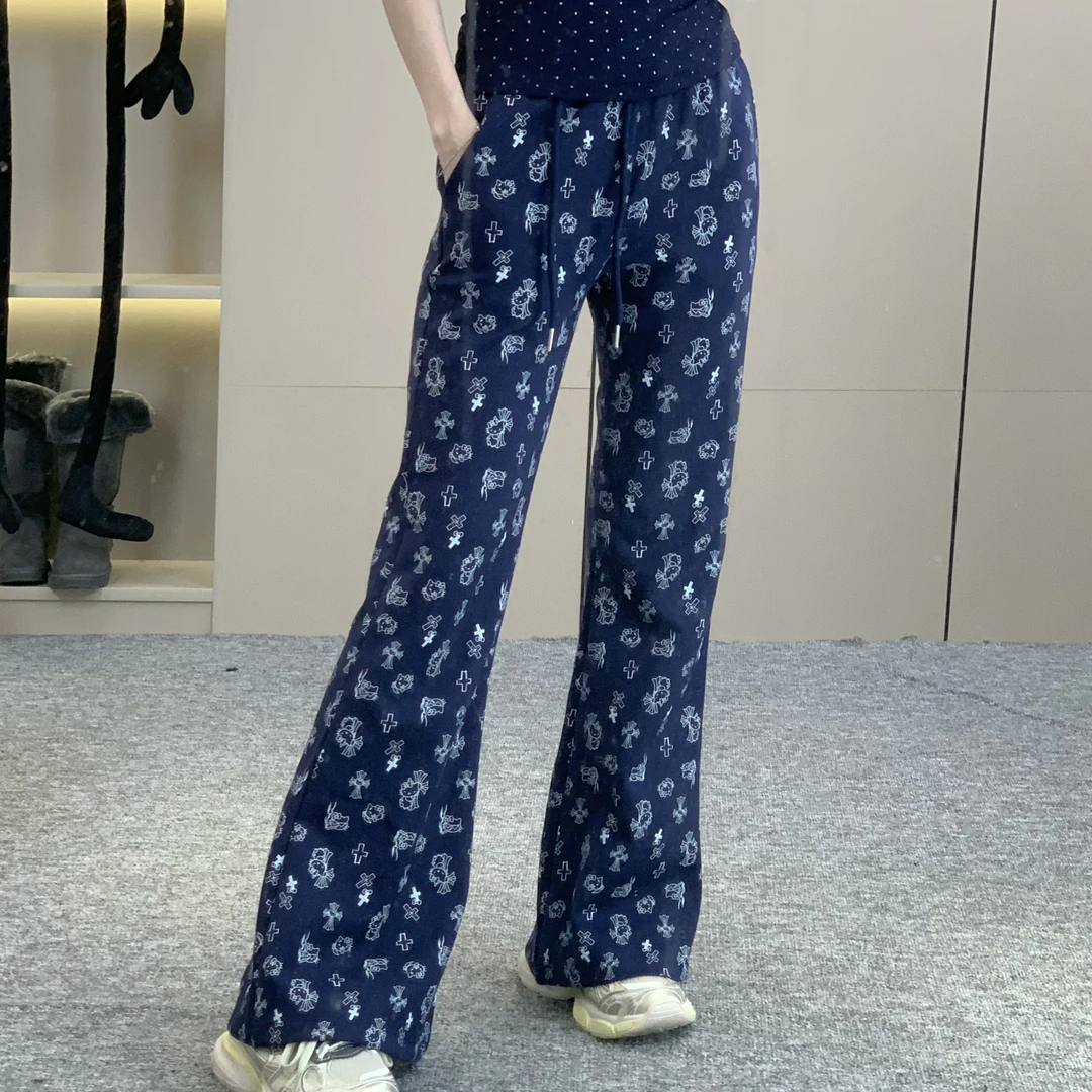 甜妹kitty凯蒂猫微喇裤显腿长休闲裤纯欲风显瘦2025新款美式辣妹