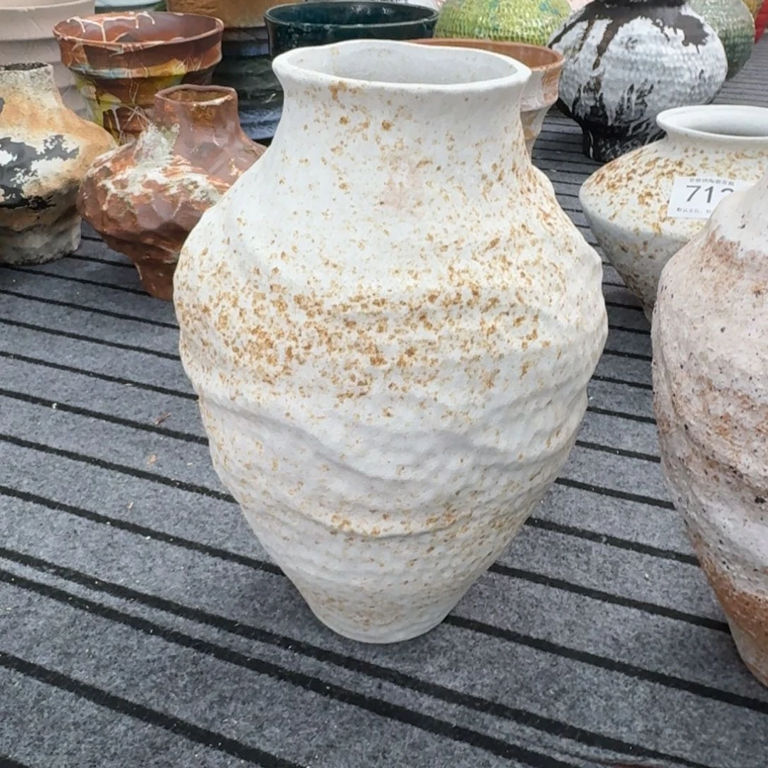 心***水陶摆件景德镇高温花瓶编码7026高37口10默认无孔