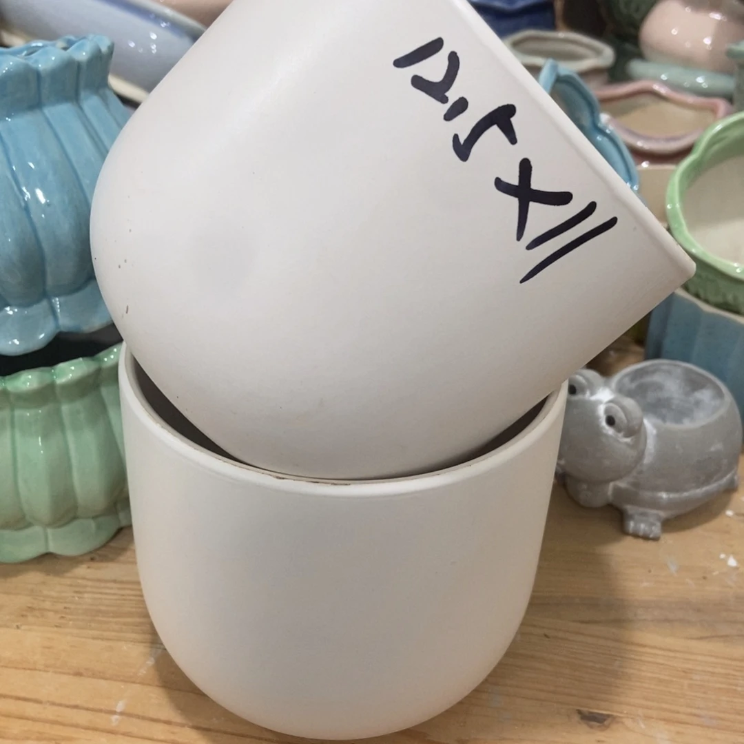 红陶高温陶瓷花盆