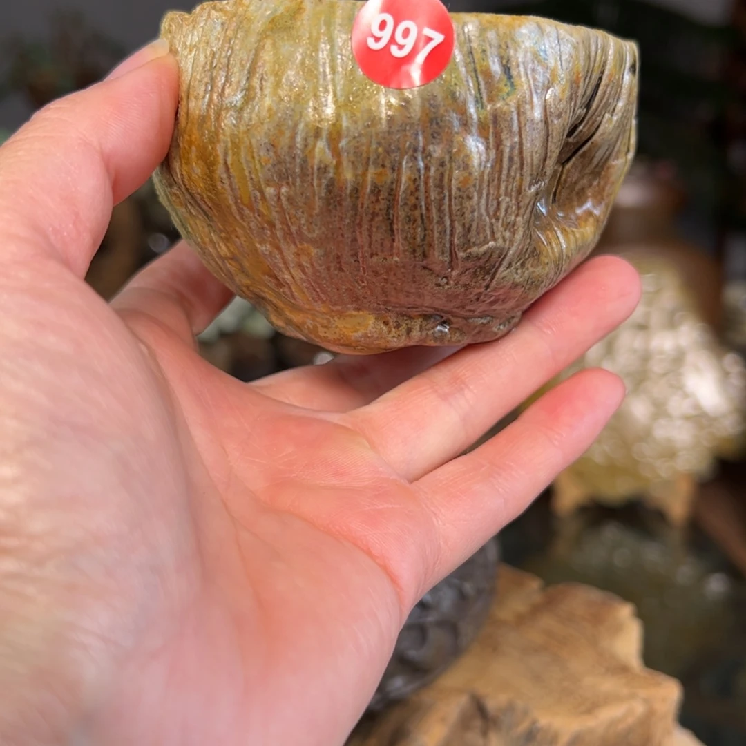 杯997柴烧手捏主人杯自然落灰釉全品