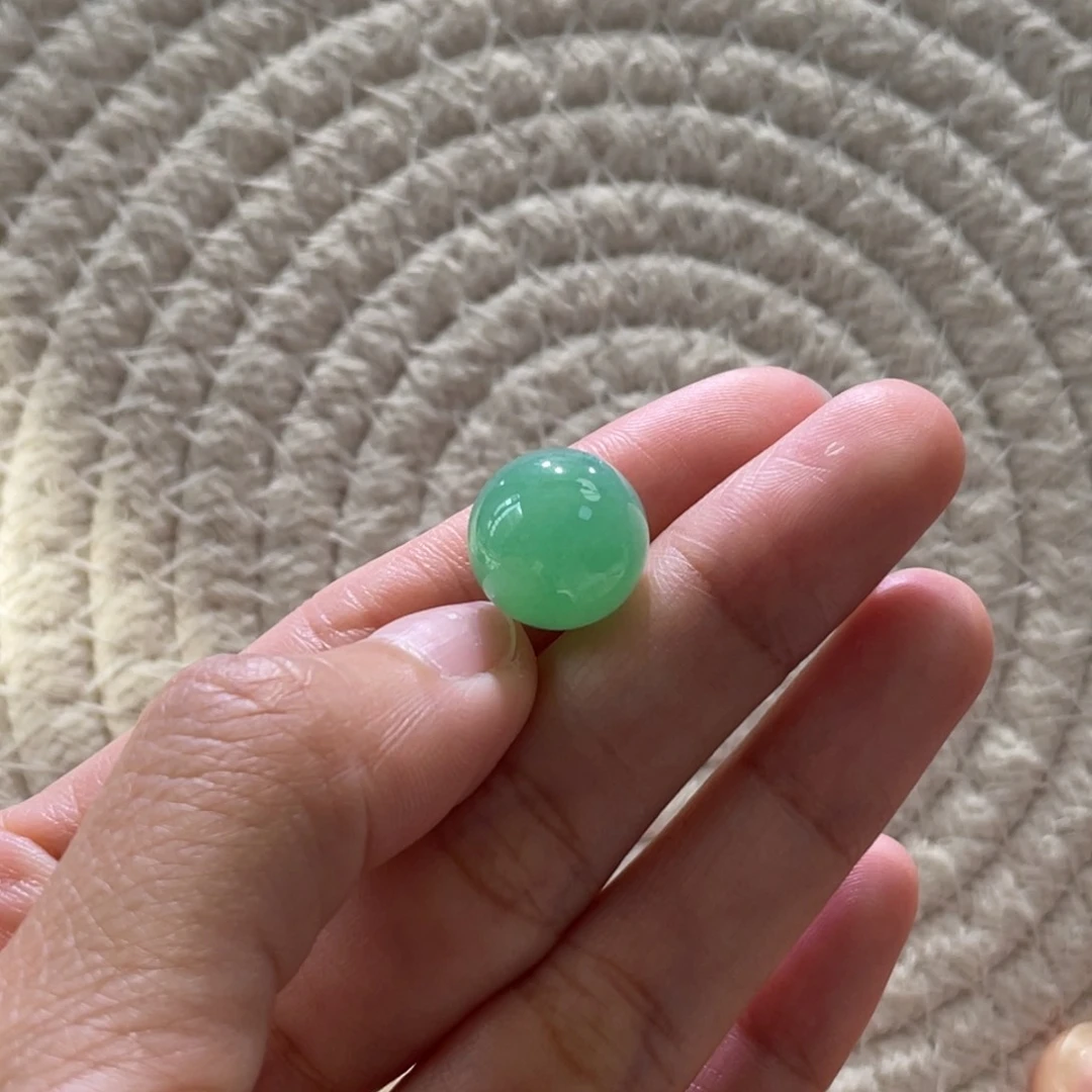 翡翠散珠天然缅a翡翠甜绿