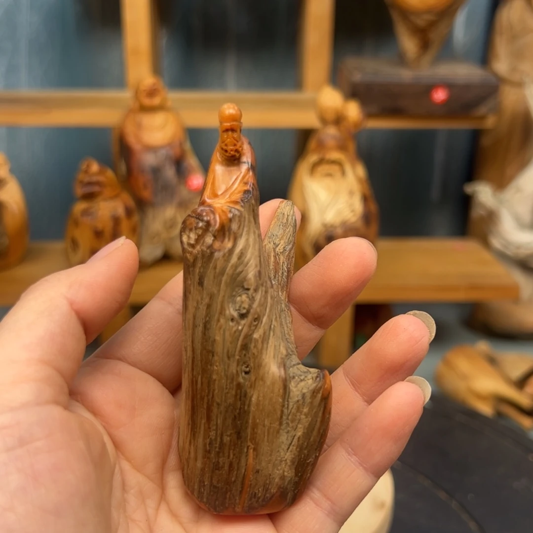木浅*崖柏木摆件手把件