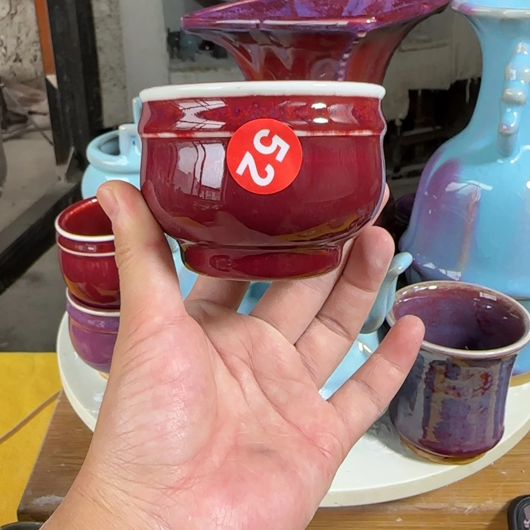 摆件郑家钧窑摆件微
