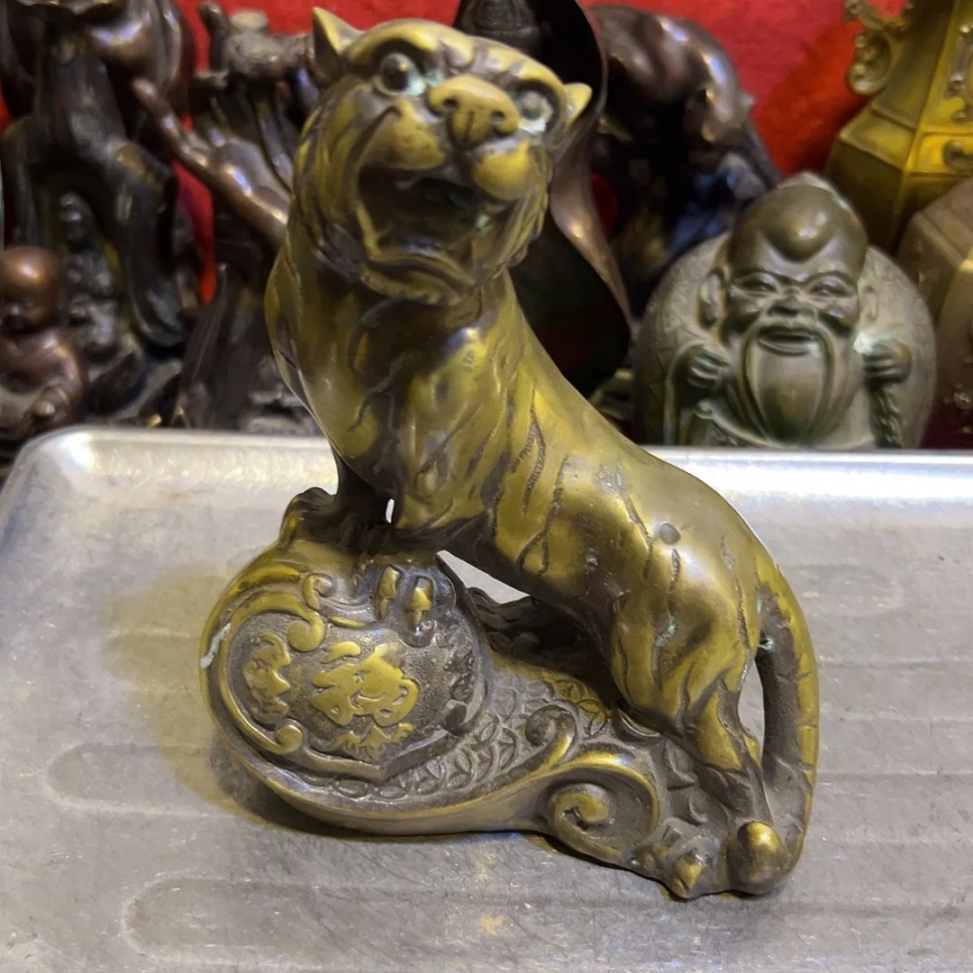 刚***果黄铜摆件，文房摆件工艺品