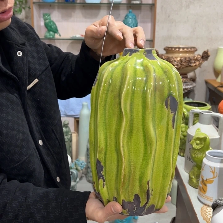 摆件高32口4公分微瑕做旧款干裂