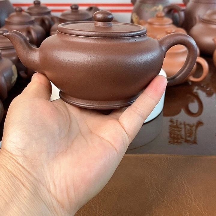 *****茶壶紫砂龙血砂扁樱210cc