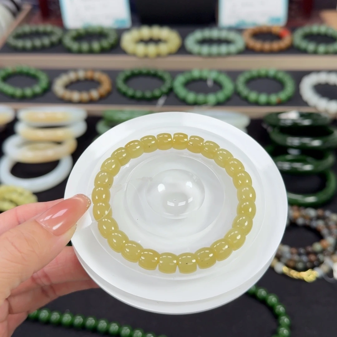 和田玉未镶嵌手链