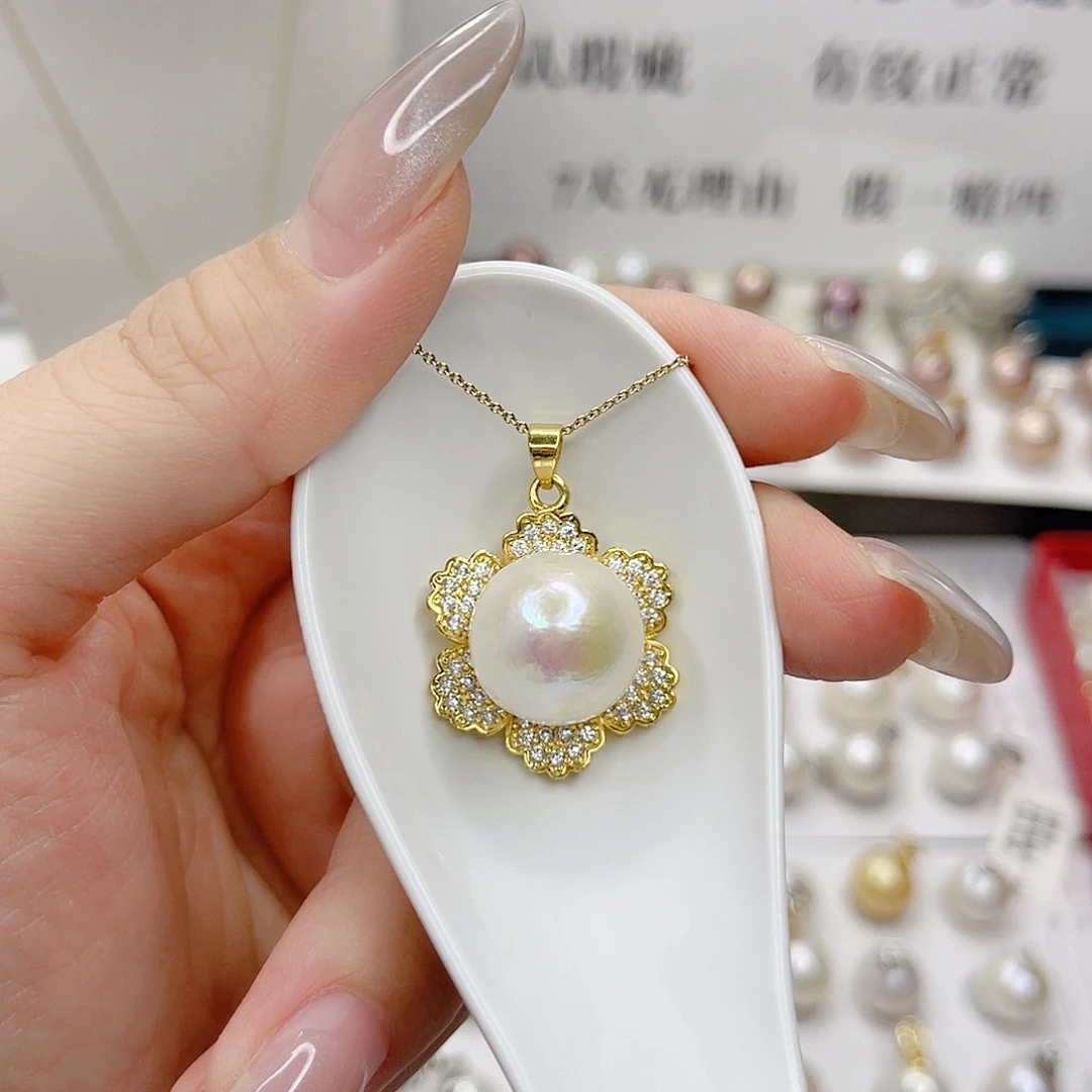 吊坠(赠链)合金淡水珍珠
