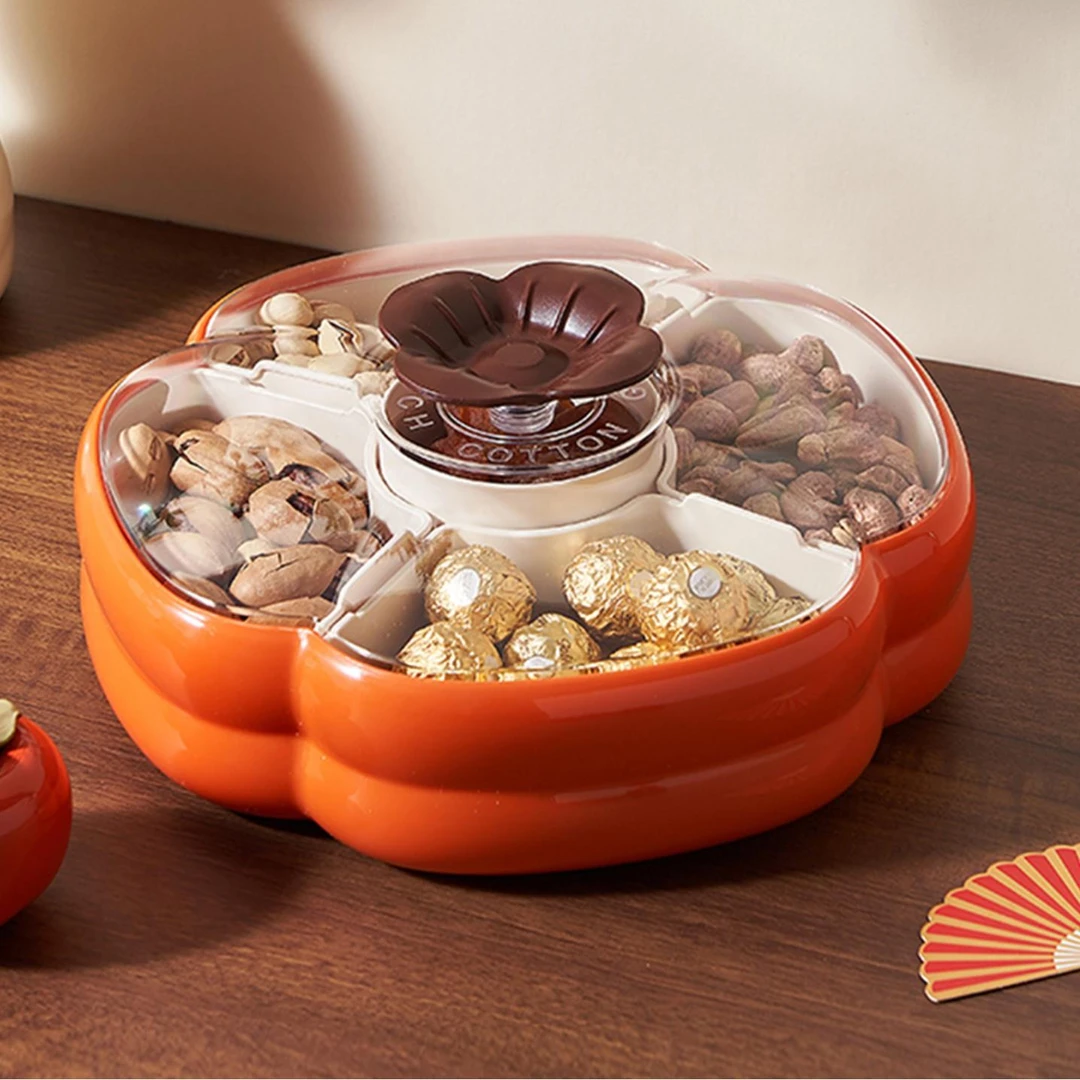 干果盘2025新款客厅茶几家用高端高颜值瓜子坚果糖果盒零食收纳盒