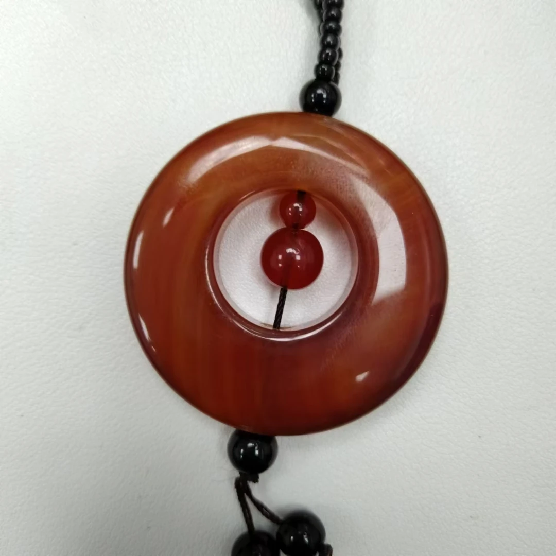 平安扣玛瑙玉石吊坠