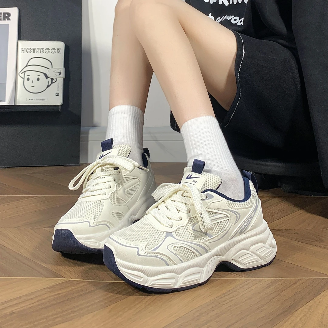 回力夏季厚底小白鞋女款运动鞋2025新款百搭增高老爹鞋休闲鞋女鞋