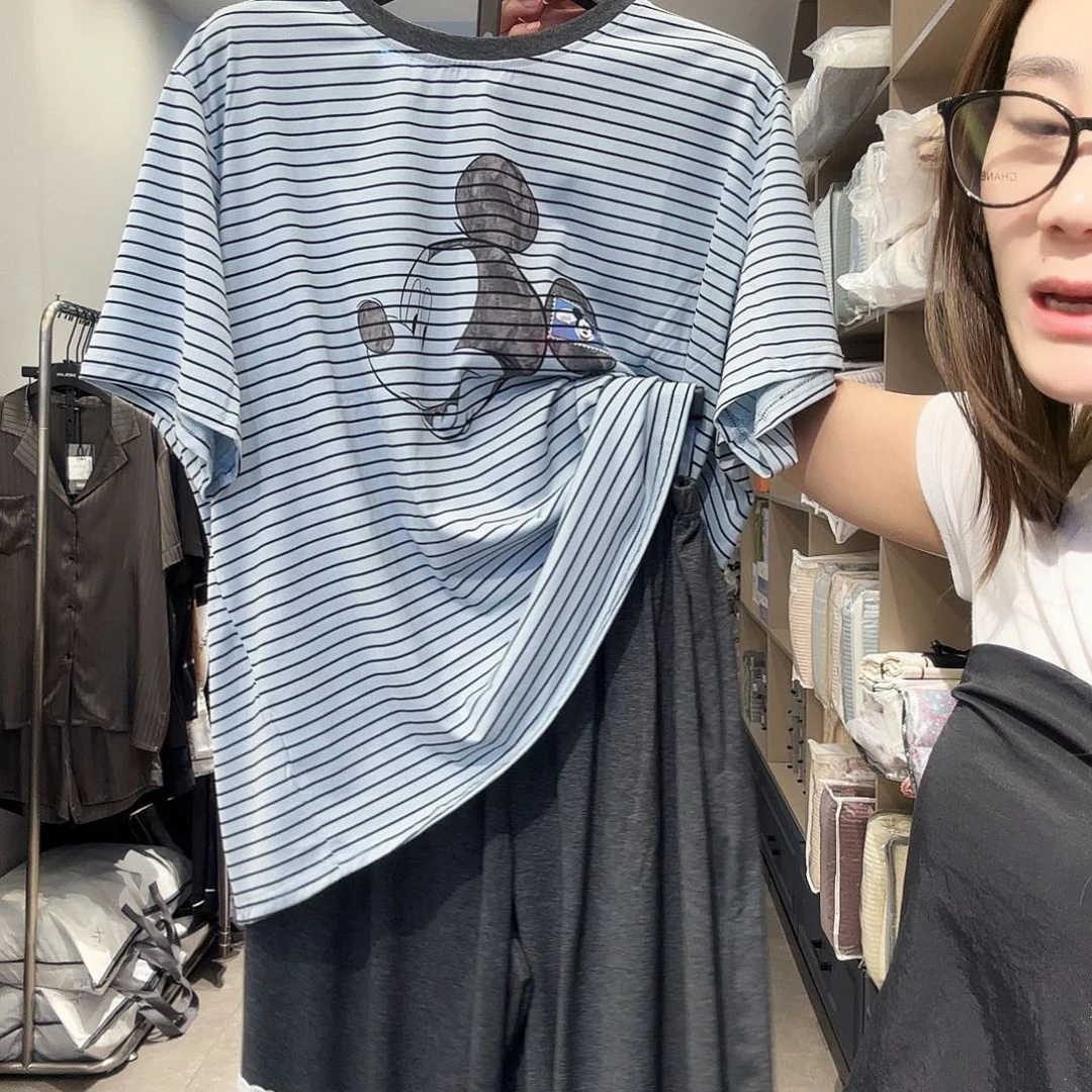 XL小熊套装蓝色米奇套装