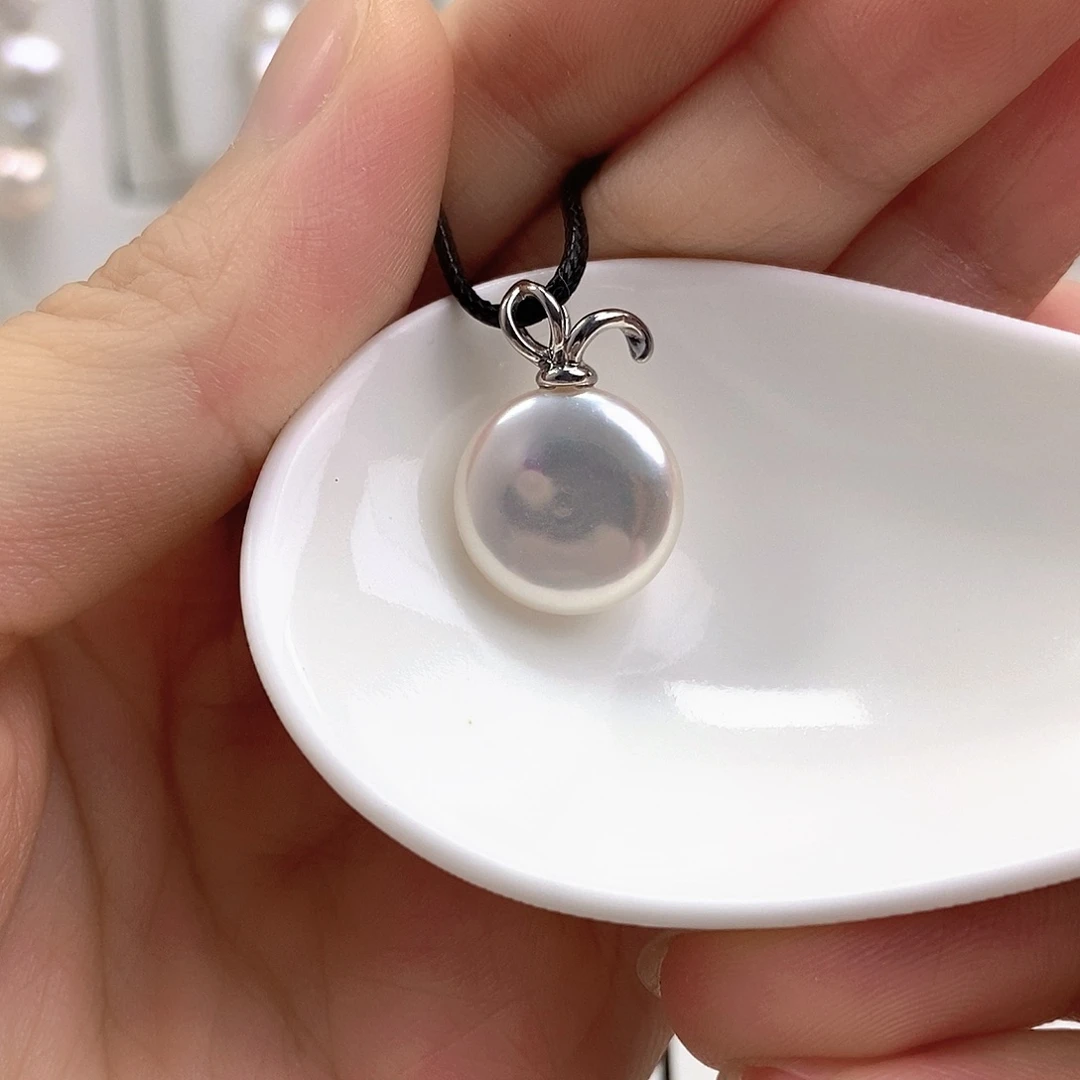 淡水珍珠银S925镶嵌颈饰