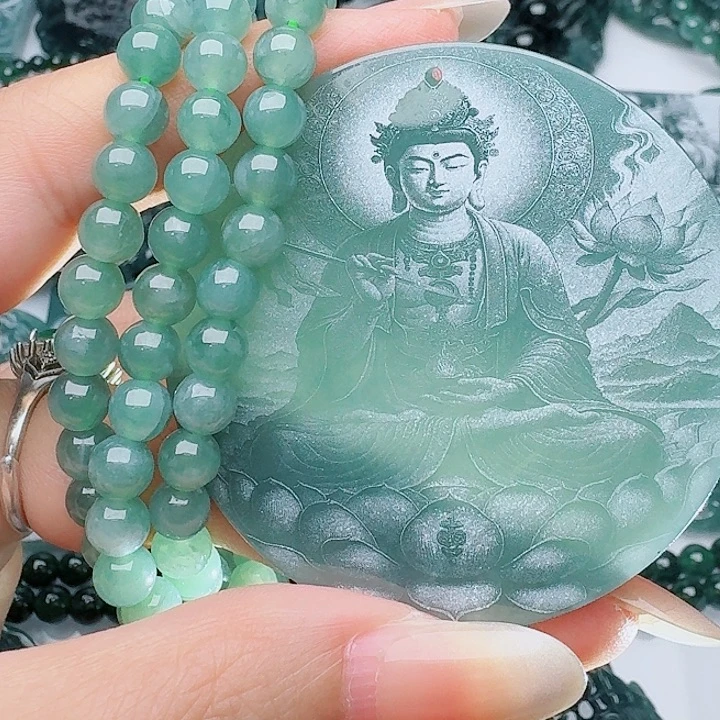 颈饰未镶嵌翡翠多样性发其一