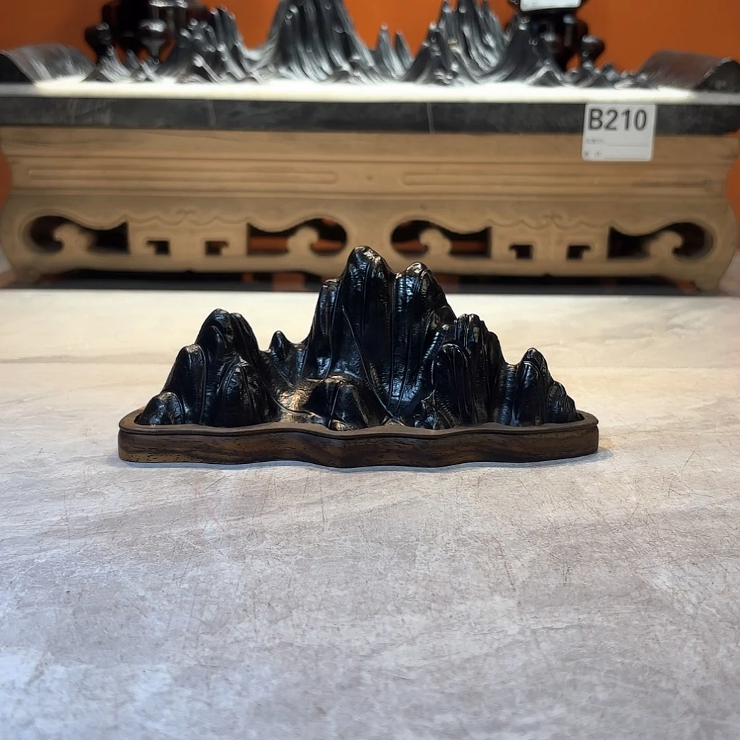 摆件圣***雪灵璧石奇石摆件