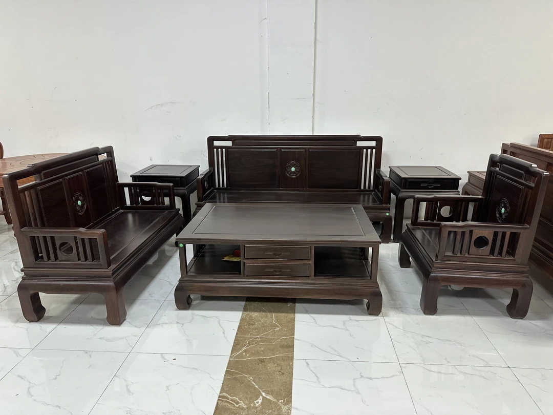 客厅实木沙发两用榫卯结构中式带抽屉禅意新中式简约古典成套明韵