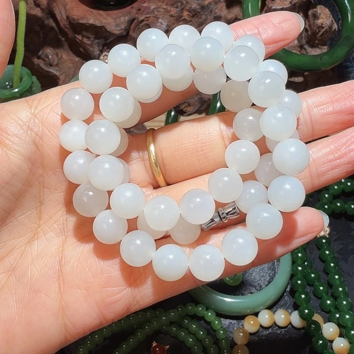 和田玉（白玉）未镶嵌颈饰青海料