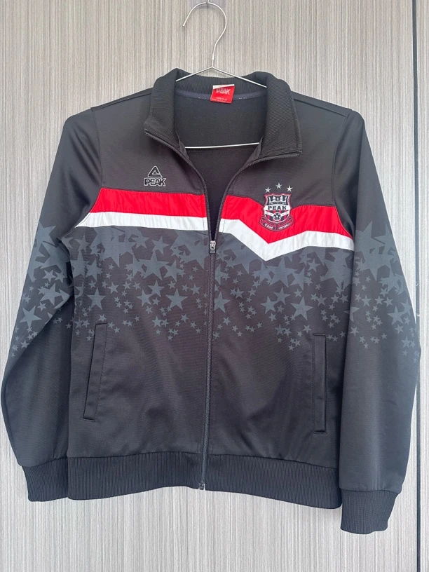 PEAK/匹克 XL码加绒外套厚款经典黑色百搭