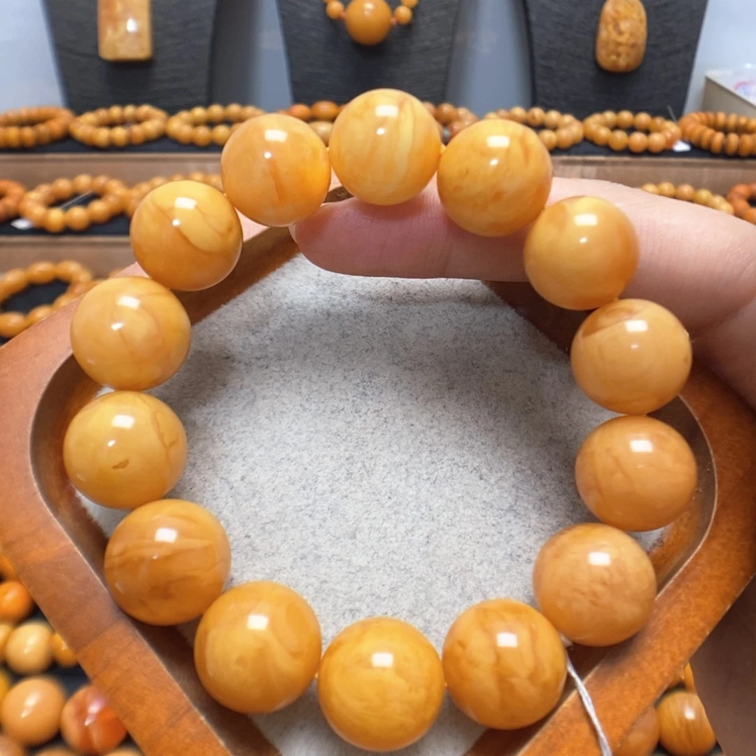 蜜蜡未镶嵌手链蜜蜡