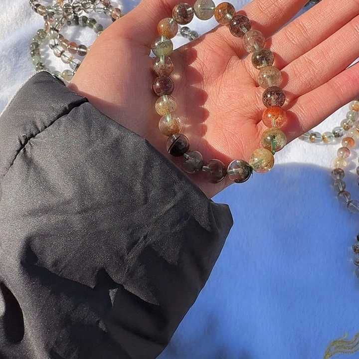 有***卷未镶嵌手链烟晶水晶