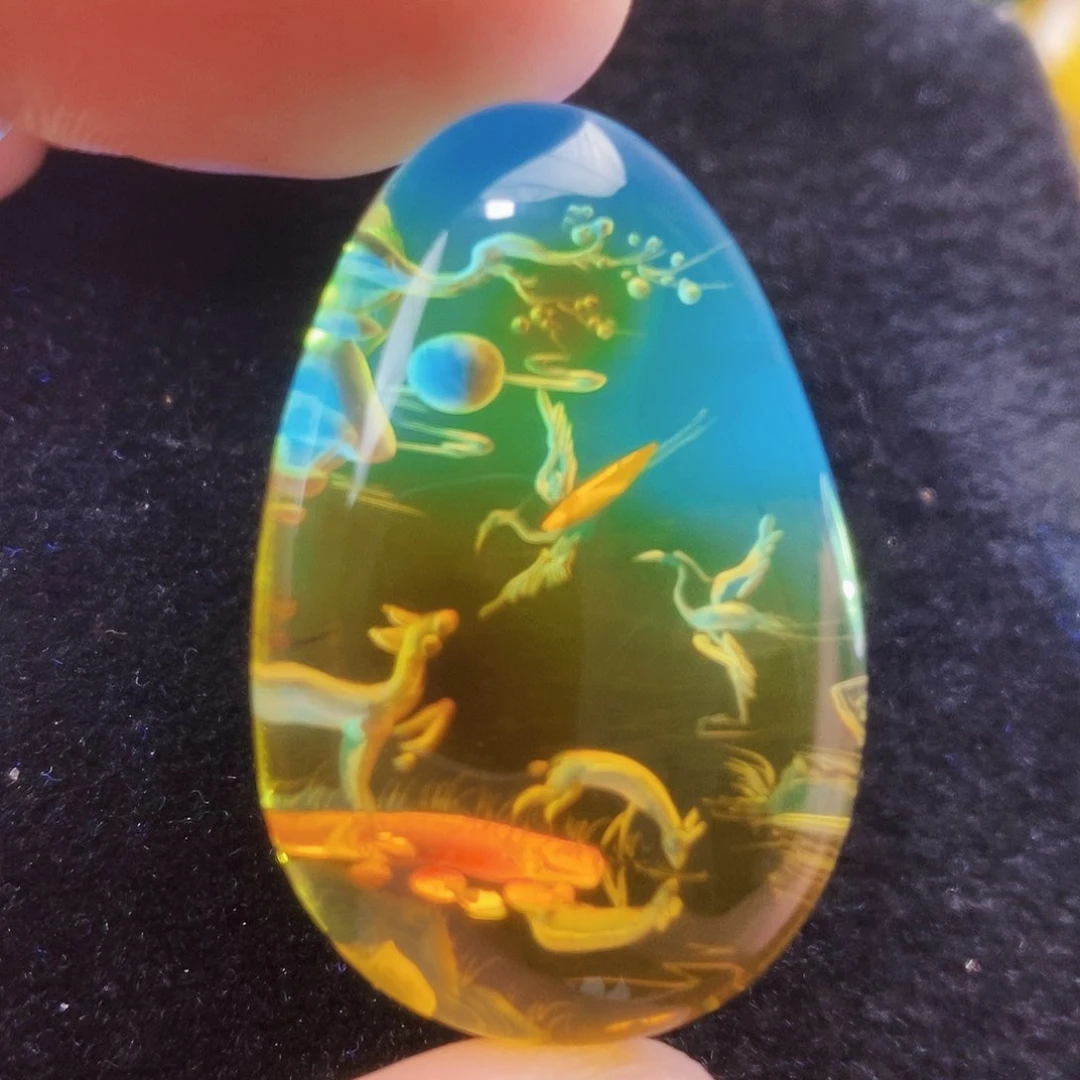 【闪购商品】未镶嵌吊坠(不含链)琥珀（花珀）