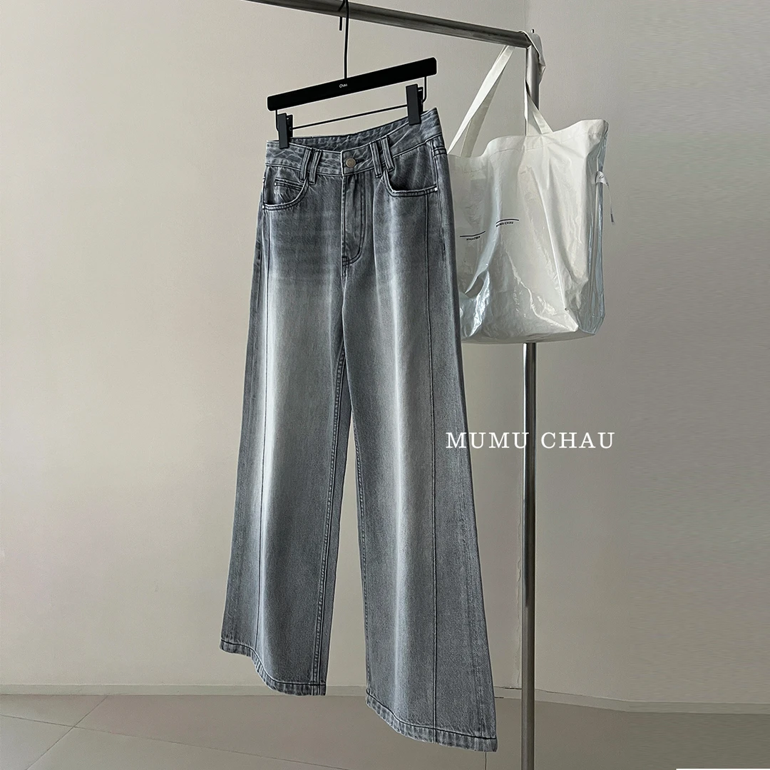 现货「MUMU CHAU」【绝绝子】两版本直筒牛仔裤女夏季【LC09】